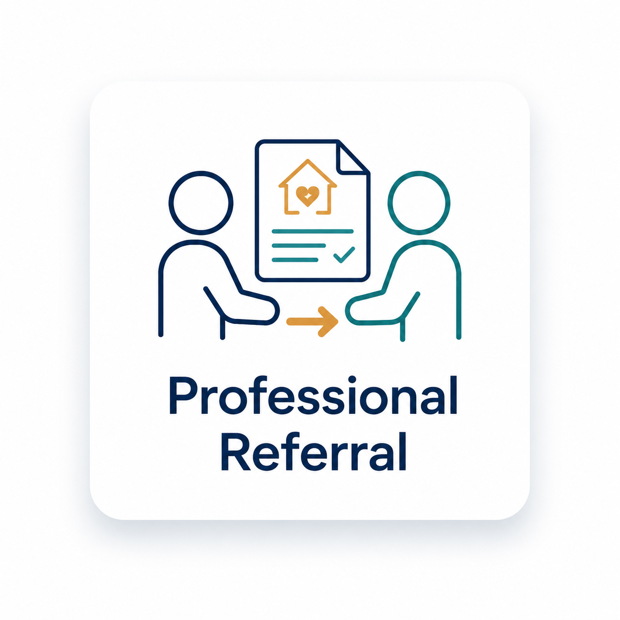 Professional referral icon